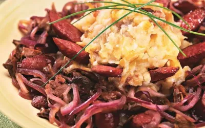 Колбаски охотничьи с грибами