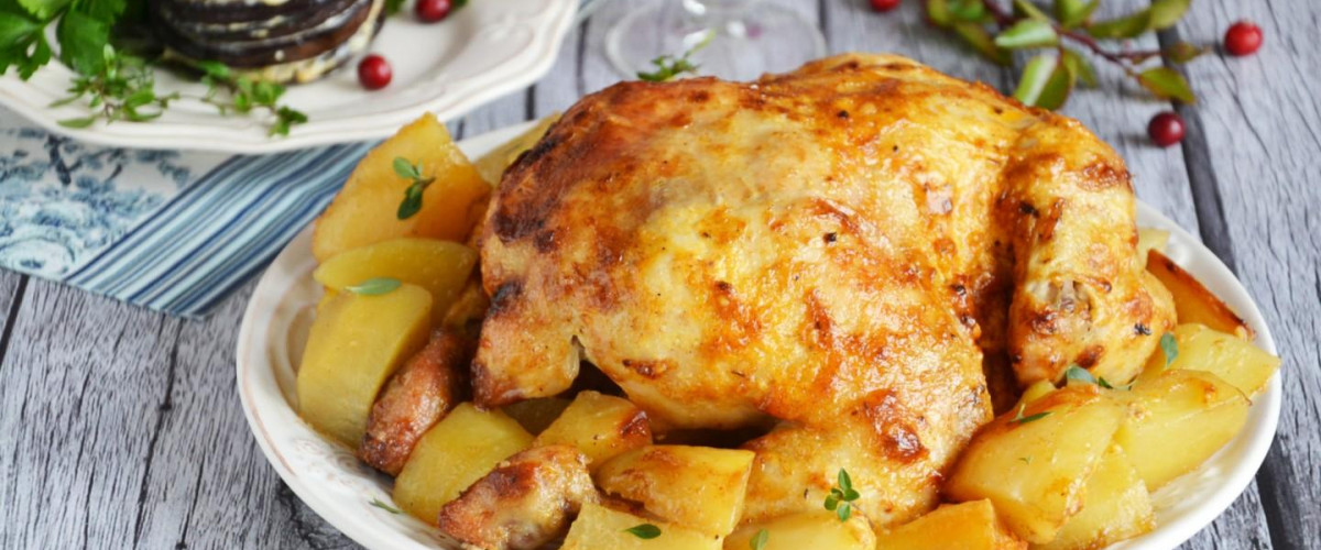 Курица с картофелем