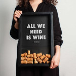 Копилка для винных пробок Бери-Дари "All we need is wine", черная