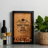 Копилка для винных пробок Бери-Дари "Wine time for boss", черная