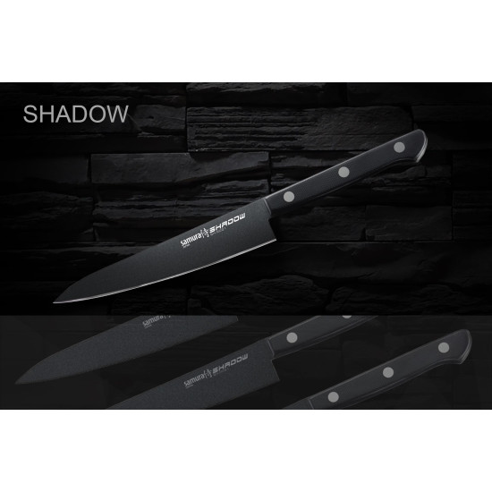 Нож кухонный универсальный Samura Shadow, 120 мм. (SH-0021) Нож кухонный универсальный Samura Shadow, 120 мм. (SH-0021)