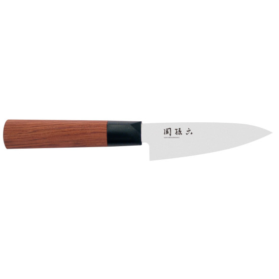 Нож кухонный овощной KAI Seki Magoroku Red Wood, 100 мм. (MGR-0100P) Нож кухонный овощной KAI Seki Magoroku Red Wood, 100 мм. (MGR-0100P)
