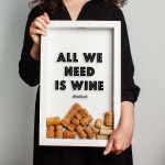 Копилка для винных пробок Бери-Дари "All we need is wine", белая
