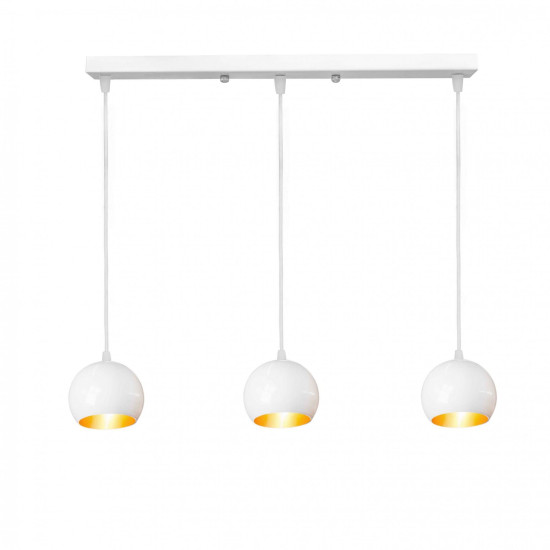 Подвесной светильник MSK Electric шар, 150 мм. (NL 1512-3  WH+GD)