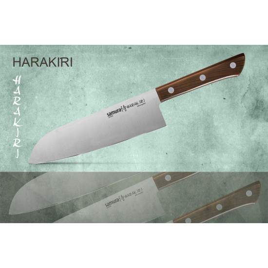 Кухонный нож Samura Harakiri Сантоку, 175 мм. (SHR-0095WO)