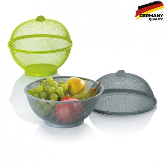 Фруктовница с крышкой KELA Como, 26,5 см, серый (11449) Фруктовница с крышкой KELA Como, 26,5 см, серый (11449)