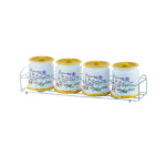 Набор для специй керамический Maestro Flora, 5 ед., горизонтальный (MR-20008-04CS)
