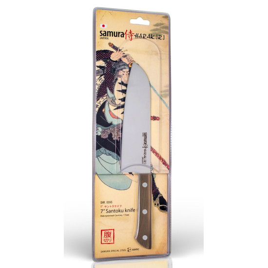 Кухонный нож Samura Harakiri Сантоку, 175 мм. (SHR-0095WO) Кухонный нож Samura Harakiri Сантоку, 175 мм. (SHR-0095WO)
