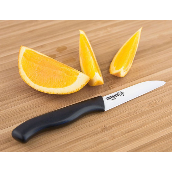 Нож овощной керамический Samura Eco-ceramic черный, 75 мм. (SC-0011BL)