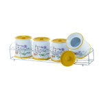 Набор для специй керамический Maestro Flora, 5 ед., горизонтальный (MR-20008-04CS)