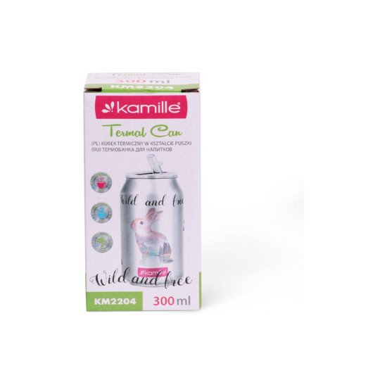 Термобутылка Kamille Wild And Free, 300 мл.