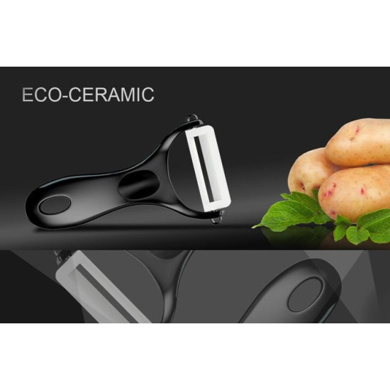 Овощечистка керамическая Samura Eco-ceramic черная (SCP-100BL)