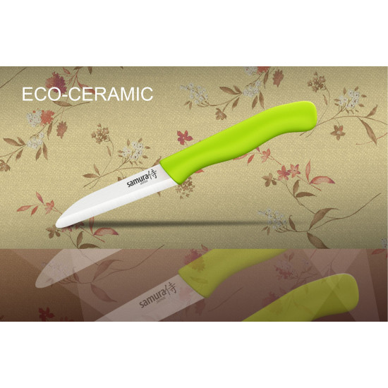 Нож овощной керамический Samura Eco-ceramic зеленый, 75 мм. (SC-0011GRN) Нож овощной керамический Samura Eco-ceramic зеленый, 75 мм. (SC-0011GRN)