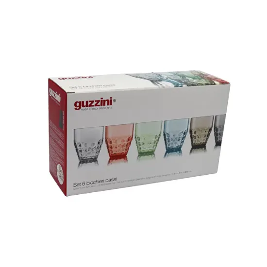 Набор стаканов Guzzini TIFFANY, 350 мл, 6 шт, разнацветный (22570252)