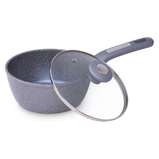 Ківш антипригарний з кришкою Kamille Granite, 180 мм, 1,8 л. Ківш антипригарний з кришкою Kamille Granite, 180 мм, 1,8 л.