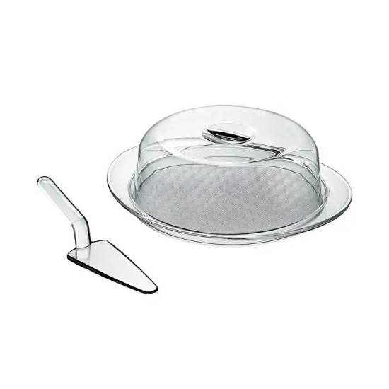 Тортовница с лопаткой и крышкой Guzzini LOOK, 28 см. (11260016) Тортовница с лопаткой и крышкой Guzzini LOOK, 28 см. (11260016)