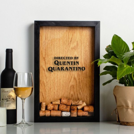 Копилка для винных пробок Бери-Дари "Quentin Quarantino", черная