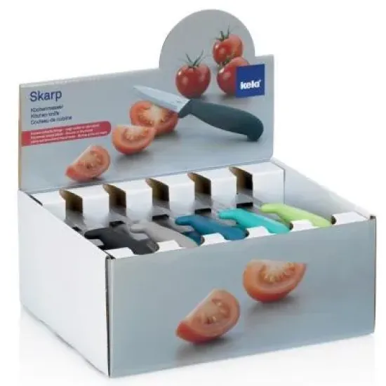 Нож кухонный KELA Skarp, 9 см, бирюзовый (11348) Нож кухонный KELA Skarp, 9 см, бирюзовый (11348)