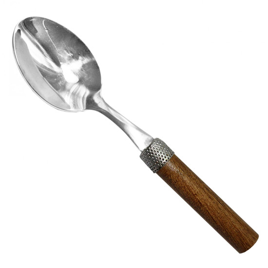 Ложка десертная MAZHURA WOOD WALNUT 18/10, 17 см. Ложка десертная MAZHURA WOOD WALNUT 18/10, 17 см.
