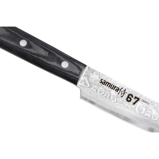 Нож для нарезки (слайсер) Samura 67 Damascus TANTO, 230 мм. (SD67-0046MT) Нож для нарезки (слайсер) Samura 67 Damascus TANTO, 230 мм. (SD67-0046MT)