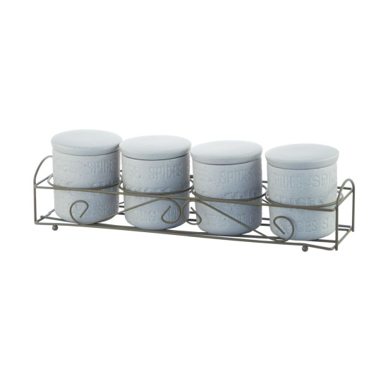 Набор для специй керамический Maestro Stone, 5 ед., горизонтальный (MR-20028-04CS)