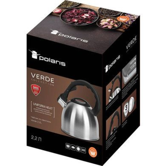 Чайник со свистком Polaris Verde-2,2L, 2,2 л. (015270) Чайник со свистком Polaris Verde-2,2L, 2,2 л. (015270)