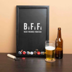 Копилка для пивных крышек Бери-Дари "Beer Friends Forever", черная/черная