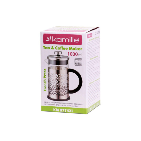 Френч-пресс Kamille, 1000 мл. (0774XL) Френч-пресс Kamille, 1000 мл. (0774XL)