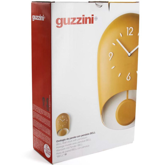 Часы настенные с маятниковым колоколом Guzzini HOME, желтый (168604206) Часы настенные с маятниковым колоколом Guzzini HOME, желтый (168604206)