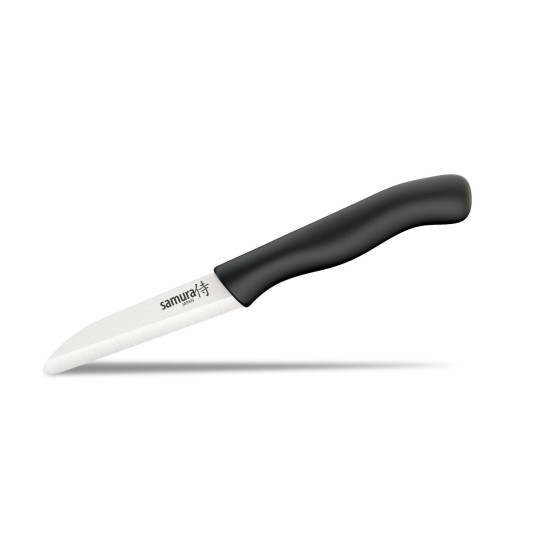 Нож овощной керамический Samura Eco-ceramic черный, 75 мм. (SC-0011BL)