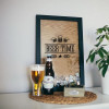 Копилка для пивных крышек Бери-Дари "Beer time", черная/дерево