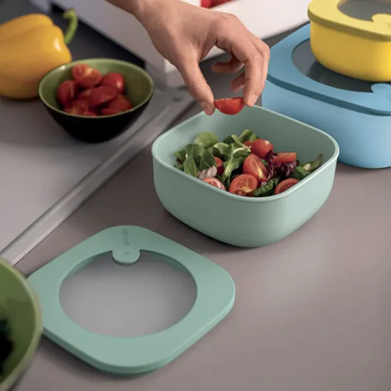 Контейнер пищевой, вакуумный Guzzini KITCHEN ACTIVE DESIGN, 975 мл, бежевый (17070279)