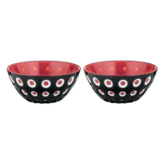 Набор салатников Guzzini LE MURRINE, 2 шт., 12 см, черный/белый/красный (279412146)