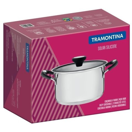 Каструля Tramontina Solar Silicone, 3,6 л. (62124/203)
