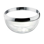 Миска-салатник Guzzini LOOK, 30 см., цвет: хром, прозрачный (16693016) Миска-салатник Guzzini LOOK, 30 см., цвет: хром, прозрачный (16693016)