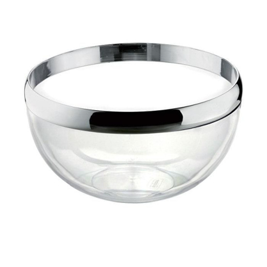 Миска-салатник Guzzini LOOK, 30 см., цвет: хром, прозрачный (16693016)