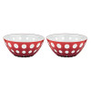 Набор салатников Guzzini LE MURRINE, 2 шт, 12 см, красный/белый/прозрачный (279412147)