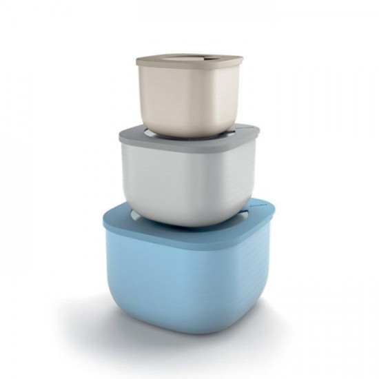 Набор вакуумных пищевых контейнеров Guzzini KITCHEN ACTIVE DESIGN, 3 шт. (17070852) Набор вакуумных пищевых контейнеров Guzzini KITCHEN ACTIVE DESIGN, 3 шт. (17070852)