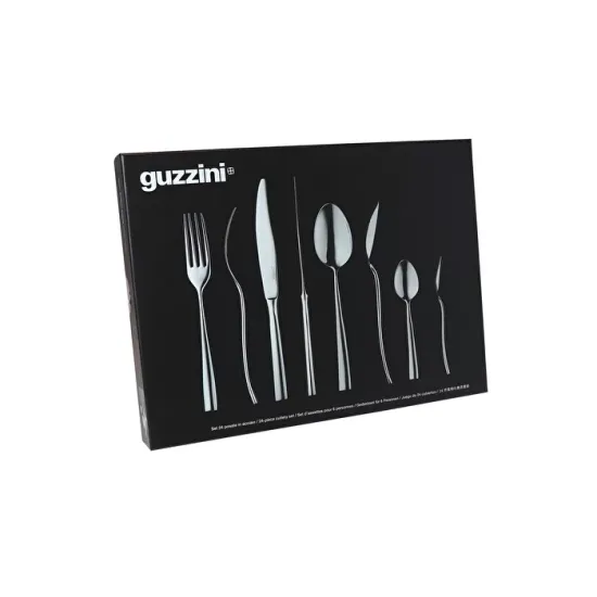 Набор столовых приборов Guzzini FEELING, 24 предмета, серебристый (29780063)