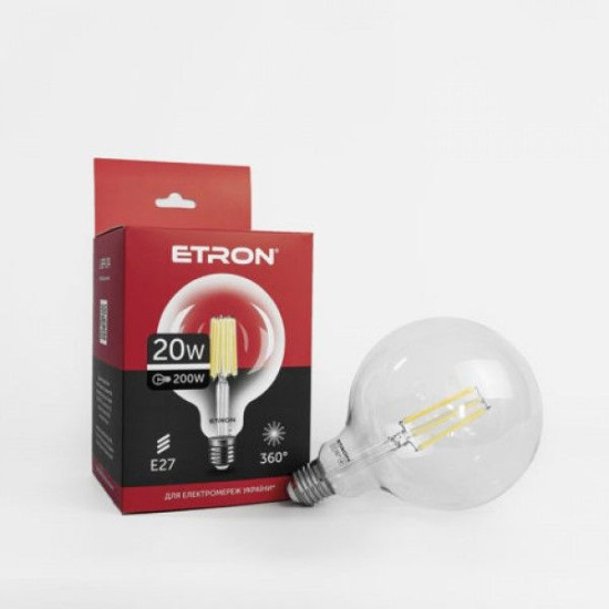 Лампа Эдисона LED ETRON, Е27, 4200К, 20w (1-EFP-174)