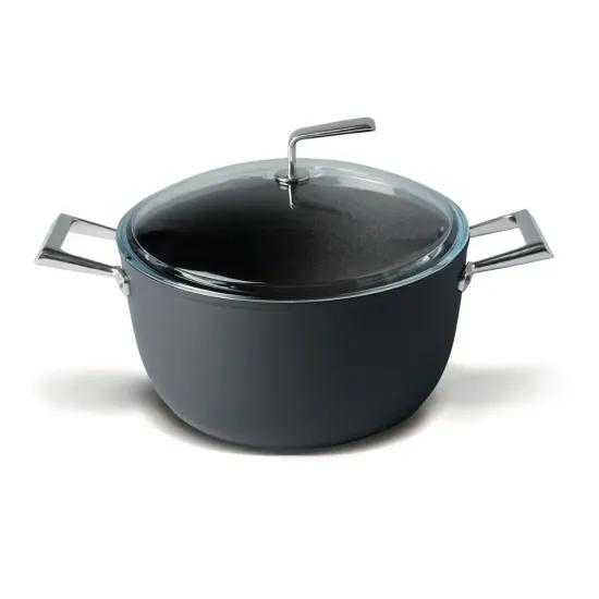 Каструля із кришкою TVS Materia Induction, 28 см, 7,6 л. (CS474283720101C)